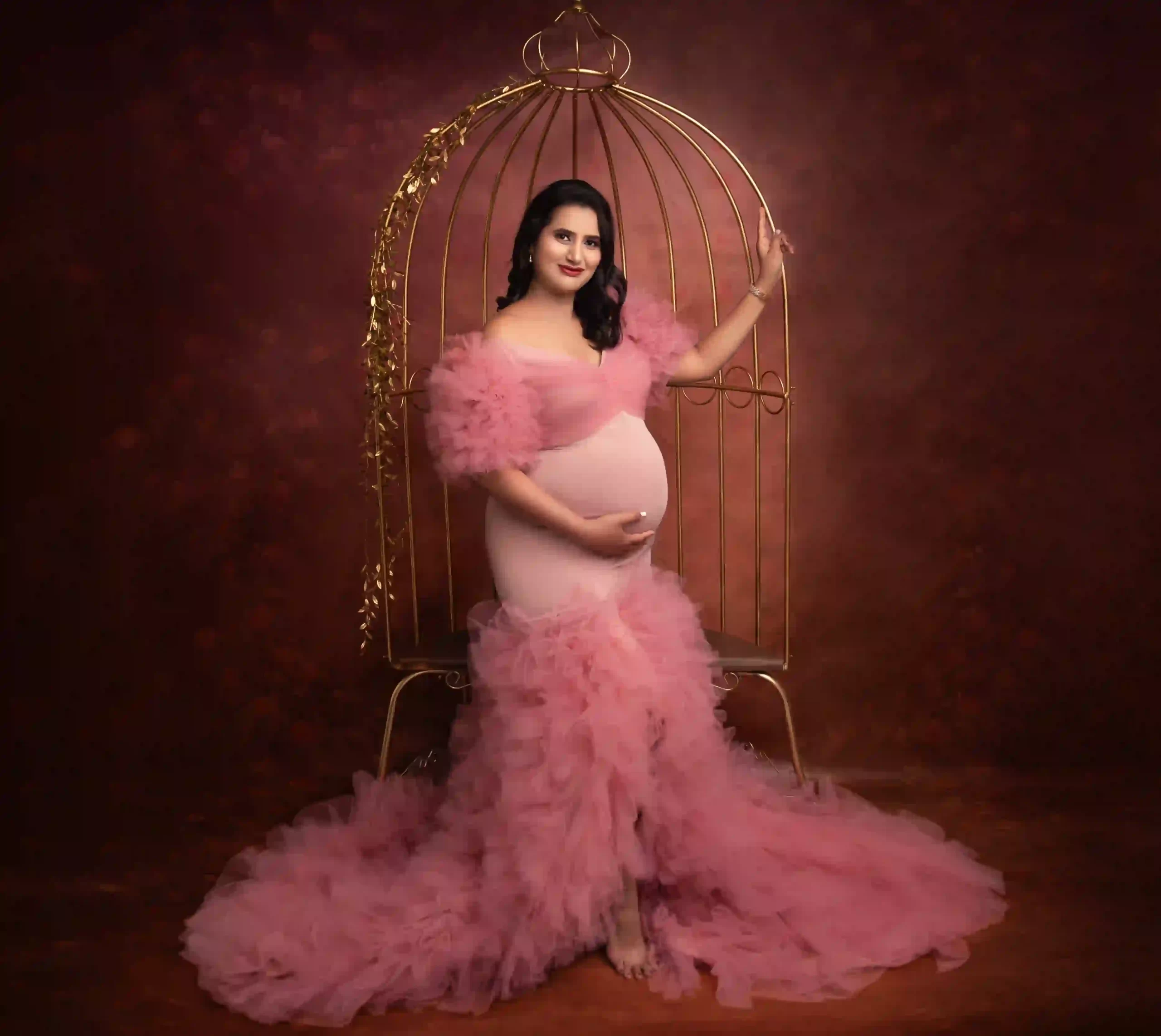 Stretch Belly Mermaid Maternity Dress